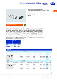 Thumbnail of document Ex product overview device plug for minicon ex e enclosure 8595 en gb rstahl 20327
